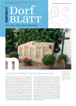 Montaner Dorfblatt - Die Gemeinde informiert - Jänner 2024 (29.01.2024)